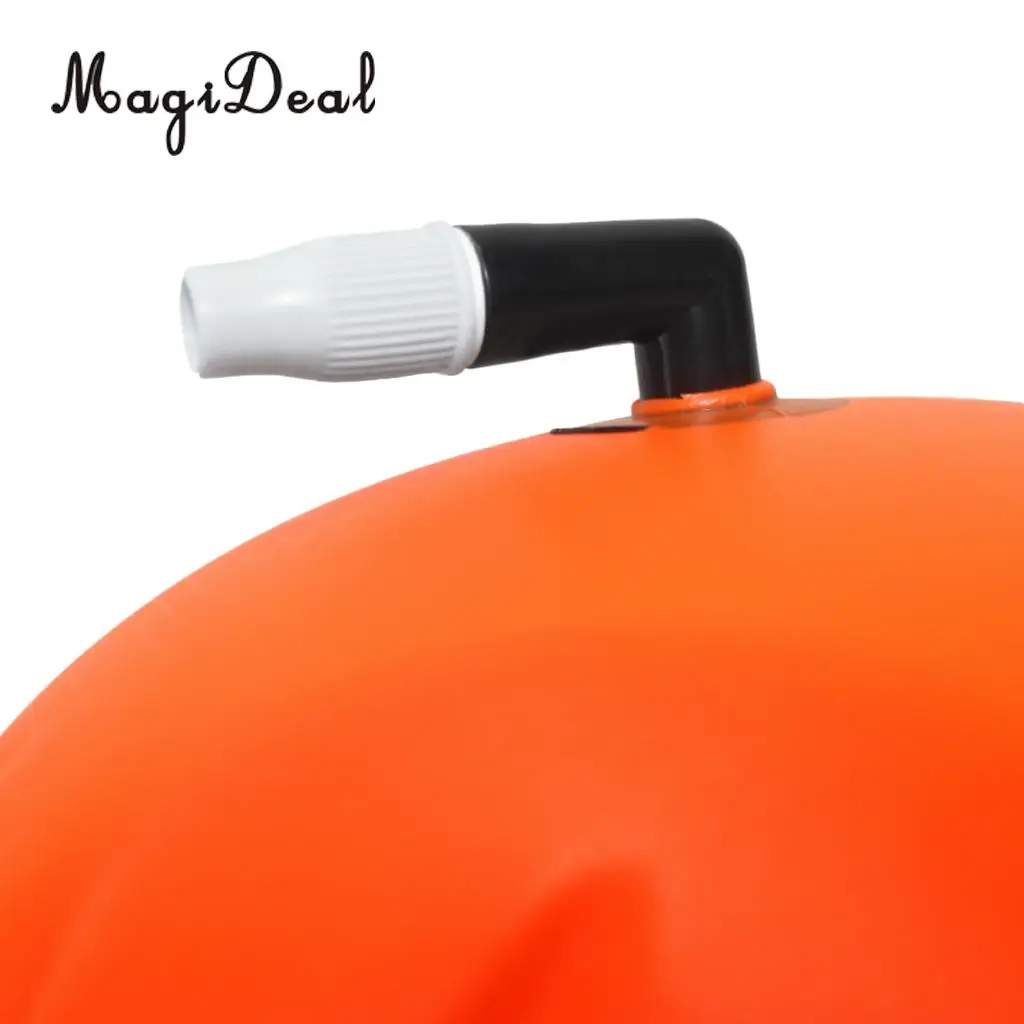 MagiDeal High Visibility Safety Swim Device Upset Inflated Buoy Flotation for Wild and Open Water Swimming Kayaking Surfing