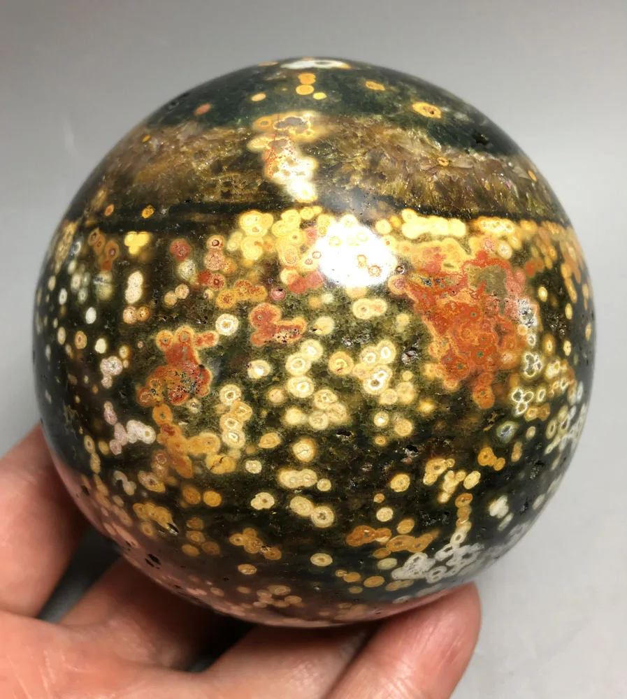 

1030g NATURAL OCEAN JASPER QUARTZ CRYSTAL BALL HEALING crystals healing stones