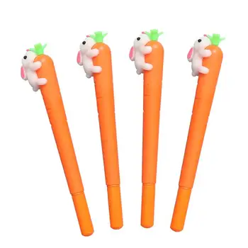 

1000pcs/lot Korean Stationery Creative Carrot Rabbit Gel Pens Kawaii Pen 0.5mm Gel Ink Pen