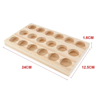 

Hot selling Wooden Essential Tray Handmade Natural Pine Wood Display Rack Demonstration Station Je01 19 Dropship