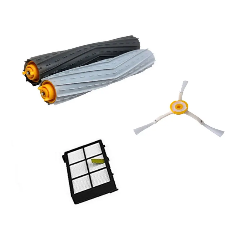 

1 Tangle-Free Debris Extractor Set &Side Brushes &Hepa Filter For iRobot Roomba 800 series 870 880 980 Vacuum Cleaning Robots