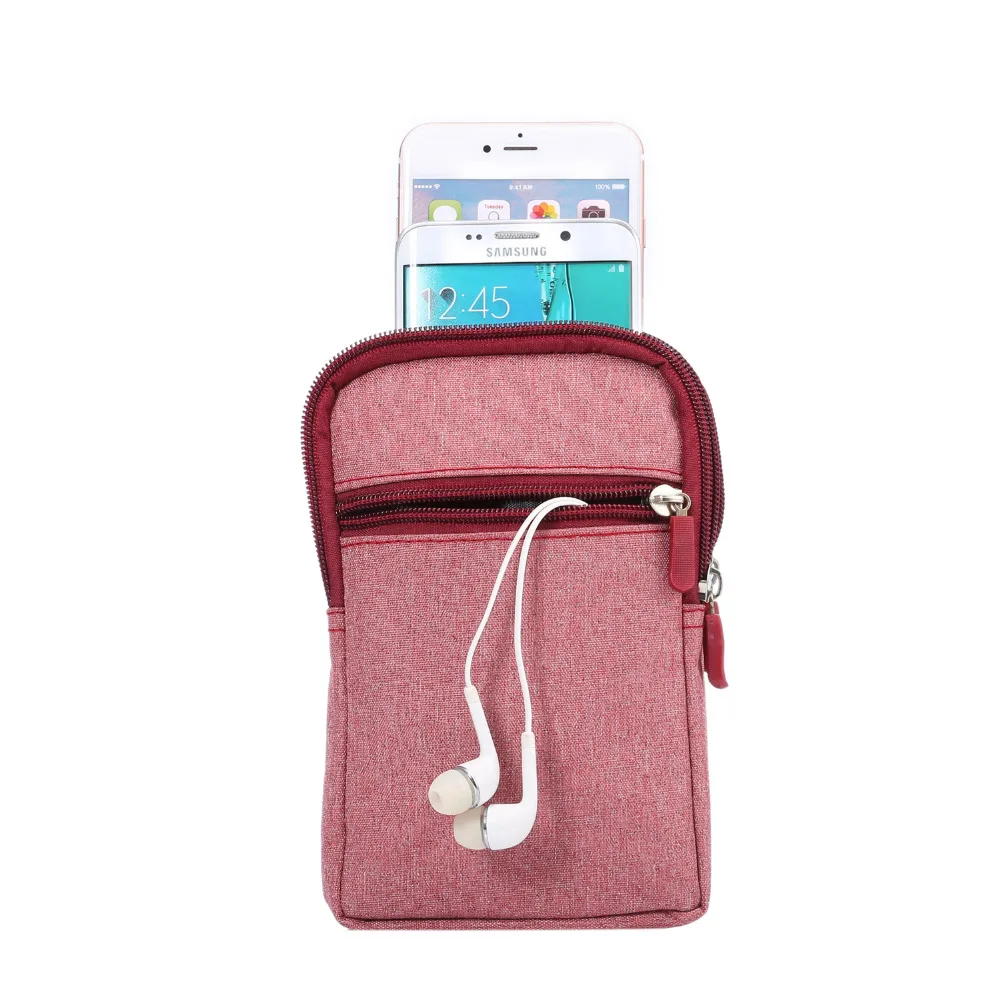 Washed denim material Phone Case for iphone 5 6 7 8 9 plus phone pouch X samsung S8 S9 Note waist bag redmi | Мобильные телефоны и