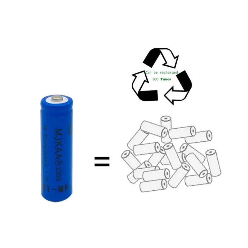 10 шт. 2 в Ni-MH AA 2300mAh аккумуляторные батареи 2A нейтральная аккумуляторная батарея для дистанционного управления игрушки светодиодный свет