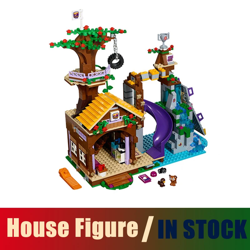 

Compatible Lego Friends 41122 Models Building Toy Adventure Camp Tree House Figure 726pcs 01004 Building Blocks Toys & Hobbies