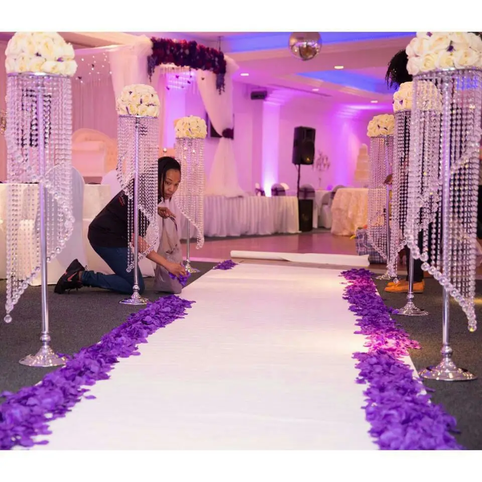 47inch Wedding Road lead with crystal pedestal crystal centerpiece Wedding Props wedding pillar column