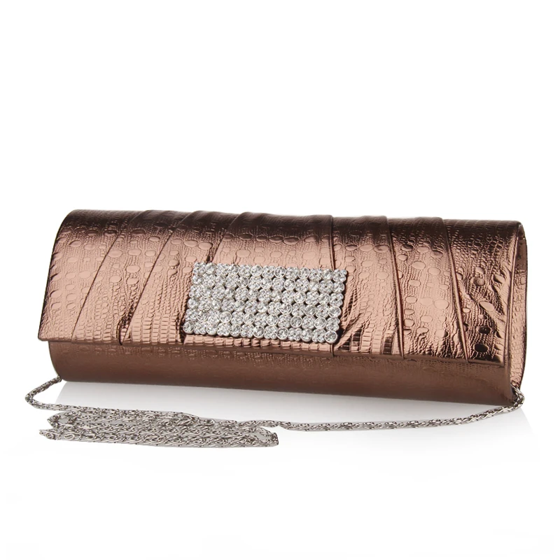 rose gold prom clutch