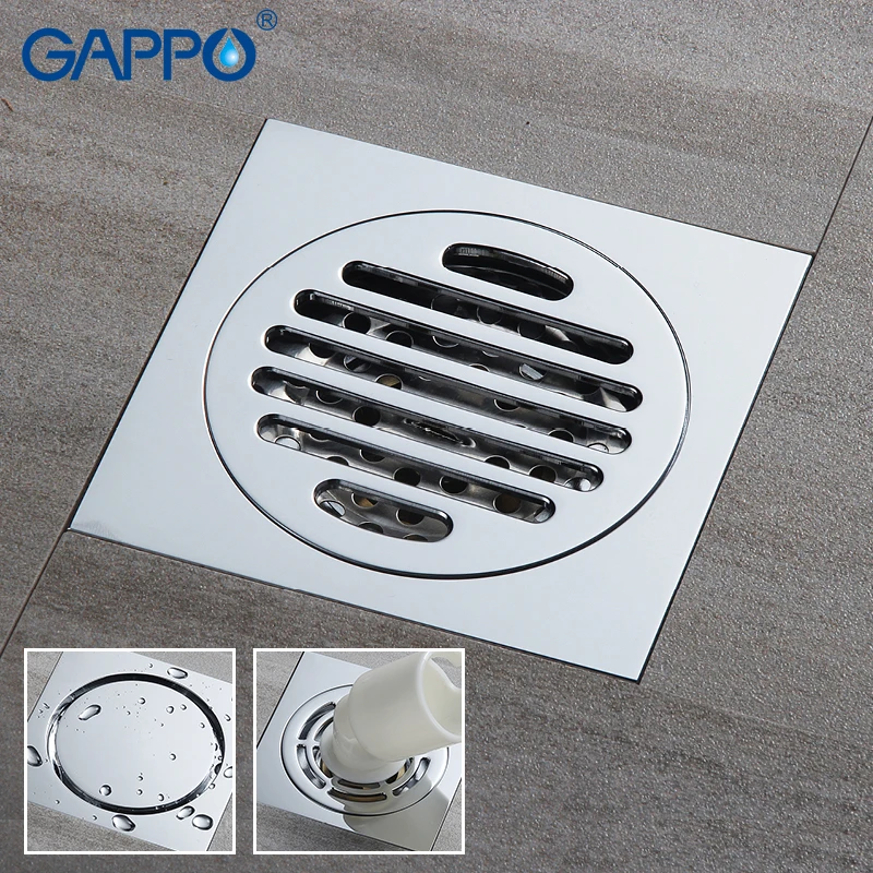 Gappo Drains Bathroom Drainers Stopper Shower Drain Cover Rainfall