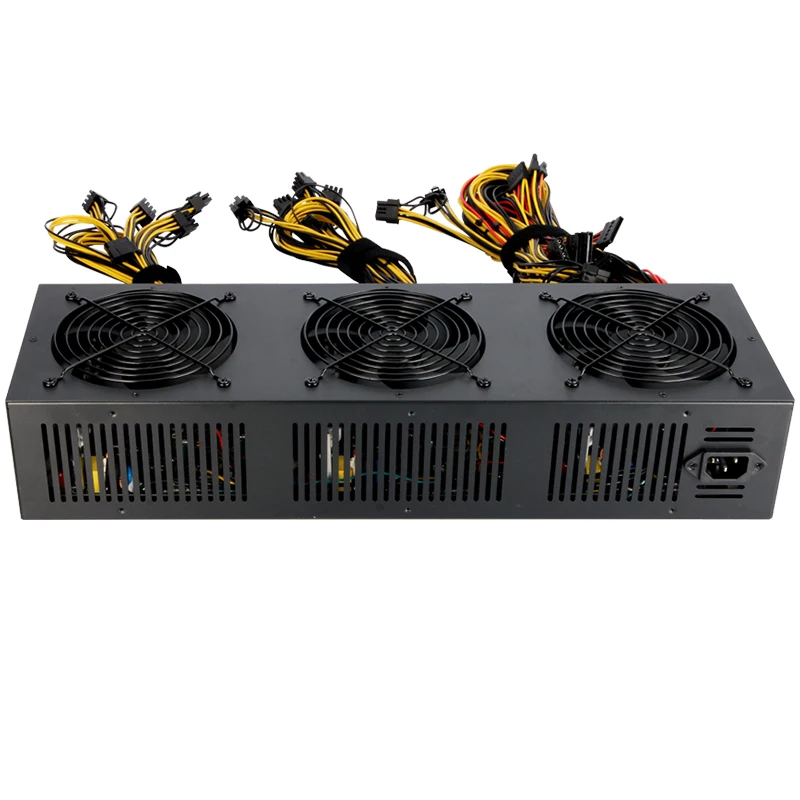 Бесплатная доставка новинка 2018 2600 Вт Bitcoin Miners блок питания PC поддержка 12 карт для