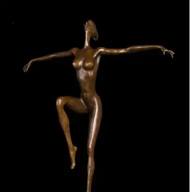 

Art Bronze home decoration hot sales bronze abstract nude dancing sculpture deco dancer girl statue bronze