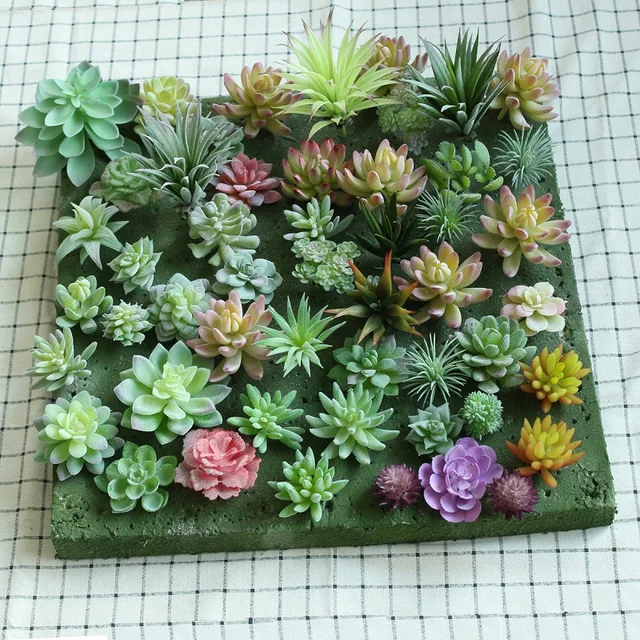Artificial Mini Succulent Landscape Lotus Flower Wedding ...