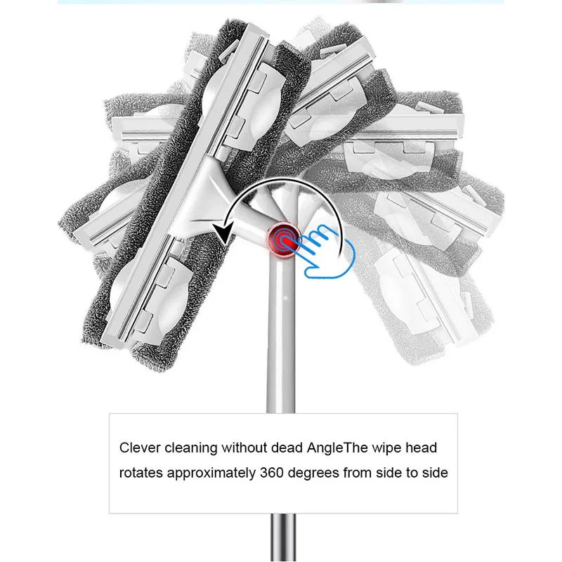 

Telescopic Cleaning Glass Mop High-rise Cleaning Brush Rotating Head Multi Washing Windows Silicone Clean Windows Dropshipping