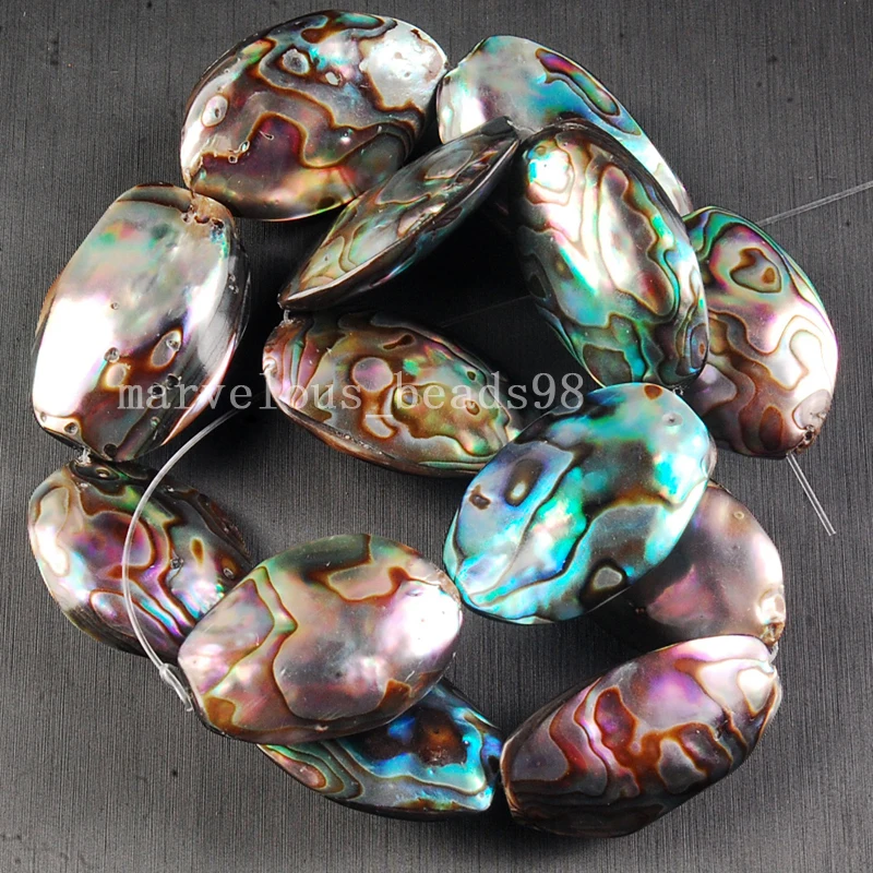 

Бесплатная доставка, приблизительная оболочка из натуральной Новой Зеландии 20x24 ~ 18x32 мм, овальная оболочка, женская и мужская оболочка, свободная бусина 16 дюймов G6510