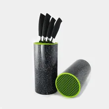 HOT-SALES Color PP brush kitchen knife holder multifunctional plastic knife block ceramic knife bar magnetic knife rack