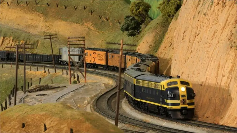 Oil Painting Fallout Paintings Model Train Toy Railroad Minature Trains Tracks 003 4 Sizes Home