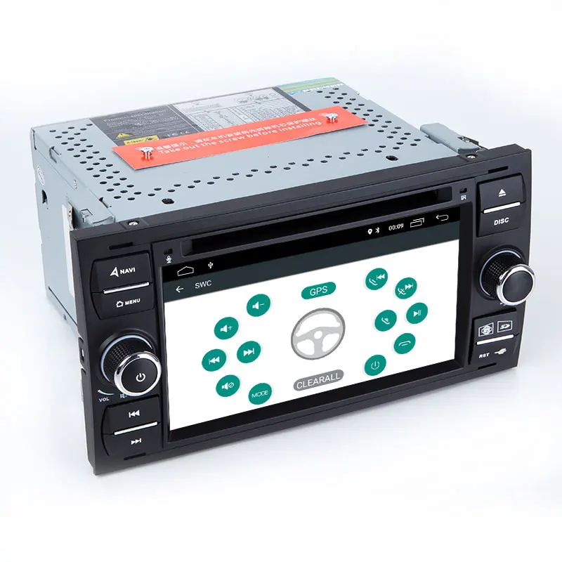 Perfect 2 din Android 8.1 Car DVD Player Multimedia For Ford Fiesta Ford Focus 2 Mondeo 4 C-Max S-Max FusionTransit Radio GPS Navigation 4