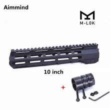 1" AR15 бесплатно поплавок keymod M-LOK mlok ствольная накладка Пикатинни рельс тонкий стиль с стальная муфта ствола для крепления прицела