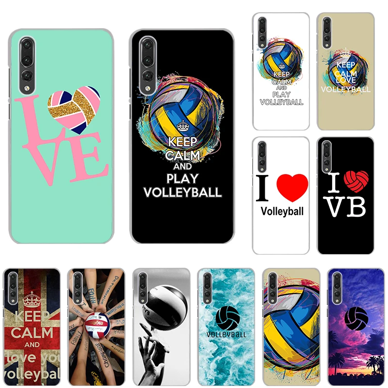 

Keep calm play volleyball Clear Cover Case for huawei P30 P30lite P30Pro P20 P20lite P20Pro P10plus P10lite Psmate2019 P9plus P8