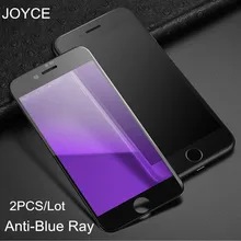 JOYCE 2 шт Blue ray стекло iPhone 7 8 6s x Анти-синее защитное стекло 6 7 8 plus xr xs max защита экрана полное покрытие экрана