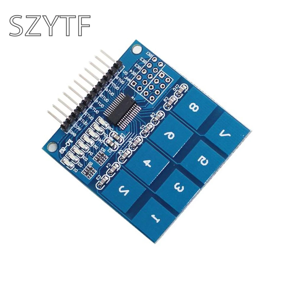 

TTP226 8 Channel Digital Capacitive Switch Touch Sensor Module for Arduino UNO