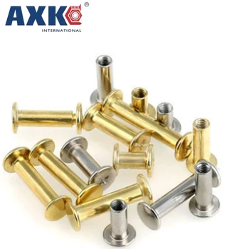 

AXK sub-mother nail M5 set DIY boxed child rivet mother screw docking screw account book screw account nail recipe