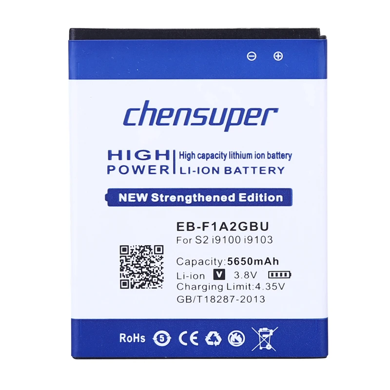 Новая батарея chensuper 100% новая 5650 мАч для SAMSUNG Galaxy S2 I9100 9100 i9100g i9103 i9105 I9108 i9050 i9188 EB
