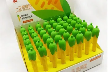 

48pc korea corn deisgn resin Erasers for School Supplies Using for Pencil erasable gel pen Rubber Eraser Supplies for Students
