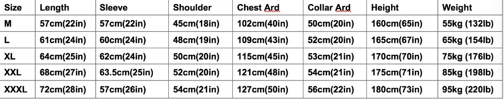  Free Yogin size chart