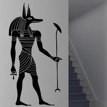 

Modern Design Black Egyptian Figure Wall Sticker Home Decor Living Room DIY Removable Vinyl Wall Art Decal M581