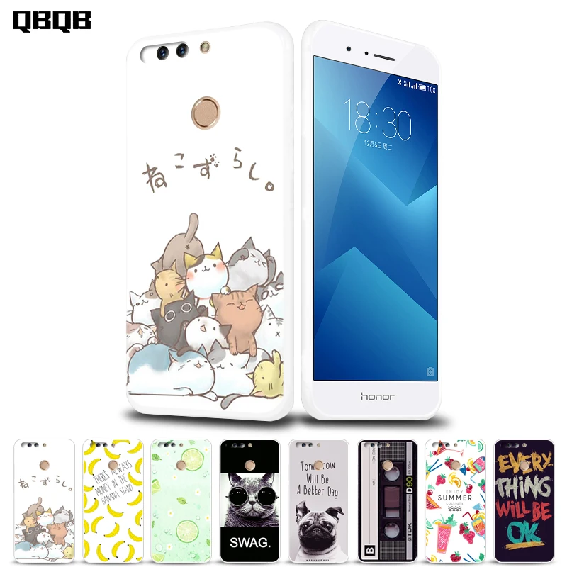 Mobile phone cases For Huawei Honor V9 case funda TPU Silicon capa Original Print coque for honor soft cute cat shell |