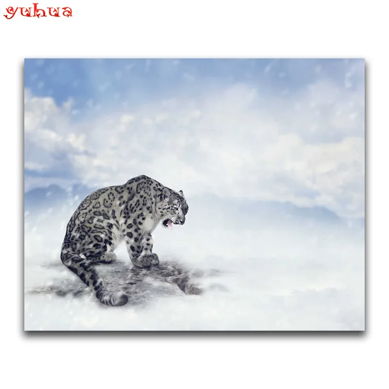 5D DIY Diamond painting Cross stitch Animal Lion Round Diamond embroidery dierlijk Tiger Full Square Diamond mosaic colorful Art_