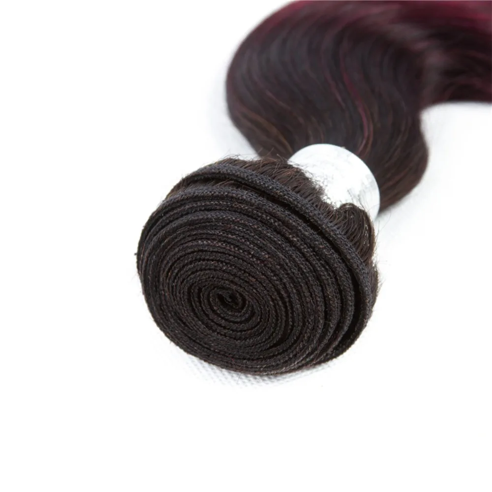 99J Vinho Escuro Vermelho 100% Cabelo Humano