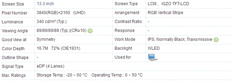 13,3 дюймов 3840*2160 4 K UHD ips дисплей Prot DP драйвер платы экран ЖК-модуля монитор ноутбука HDMI LP133UD1