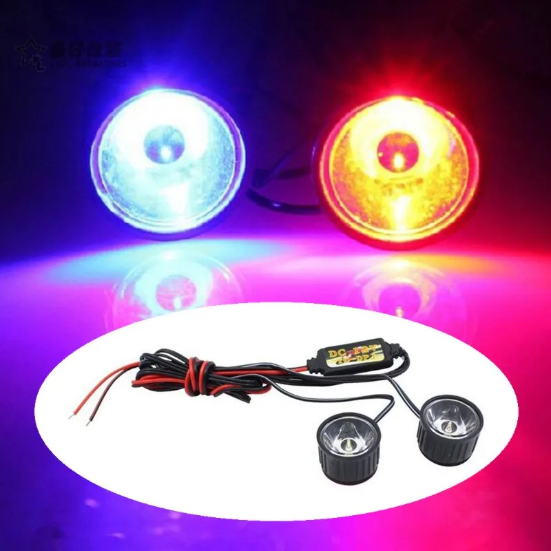 12v Led орлиный глаз светильник для вспышки автомобиля мотоцикла вождения