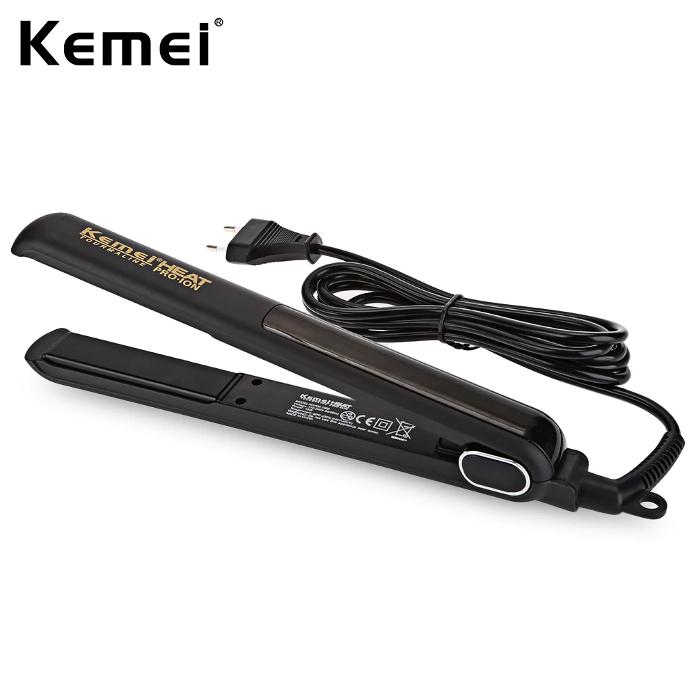 

Kemei KM - 1089 Digital Hair Straightener Durable PTC Heater Tourmaline Ceramic Hair Straightener Curler Beauty Tool