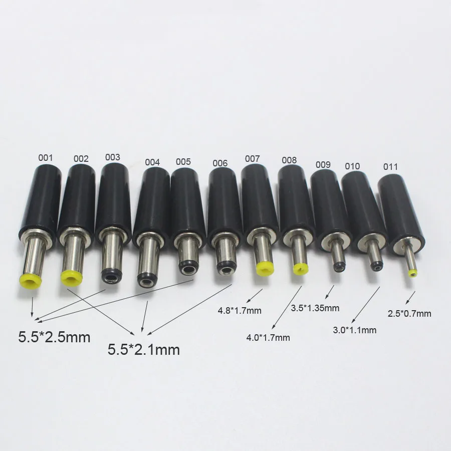 Conector ABS 6.5*4.4 5.0*3.0 5.5*2.5 5.5*2.1 4.8*1.7