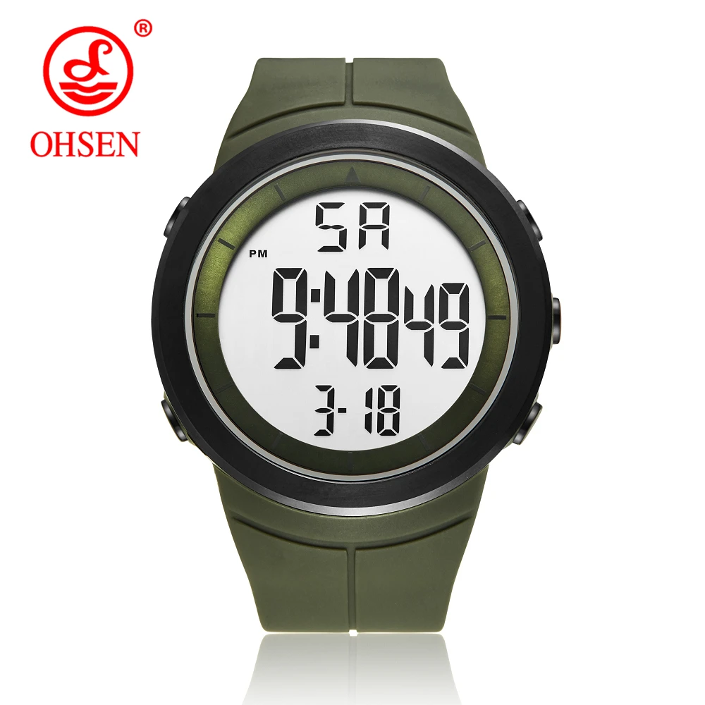

OHSEN Men Sports Watches Fashion Military Watch Alarm Chrono Digital Wristwatches 50M Waterproof Relogio Masculino Luxury Clock