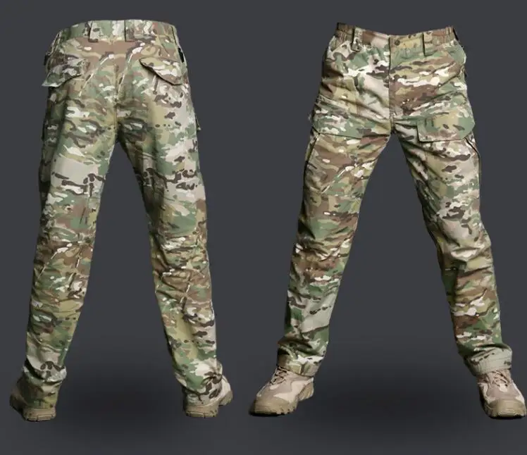 Водонепроницаемые тактические эластичные Новые летние мужские Брюки камуфляжные армейские брюки-Карго повседневные мужские брюки с несколькими карманами 2XL