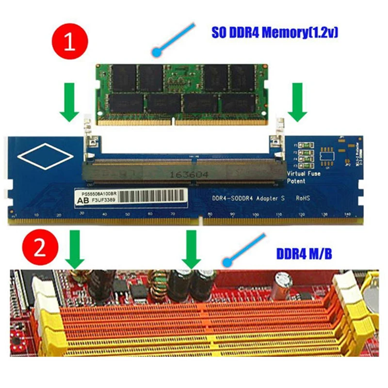 Ноутбук DDR4 ram к настольному адаптеру тестер для ЗУ so dimm к конвертеру DDR4