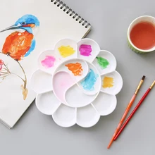 Книги по искусству альтернатив белый мини лоток для краски пластик Малый Цвет палитра для макияжа век воды краски ing питания ing инструмент