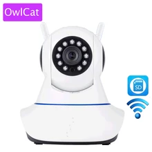 OWLCAT Home Dome IP Camera Video Surveillance Webcam SD Card Two Way Audio Talk Inrared IR Night Vision HD 720P 1.0 Megapixels