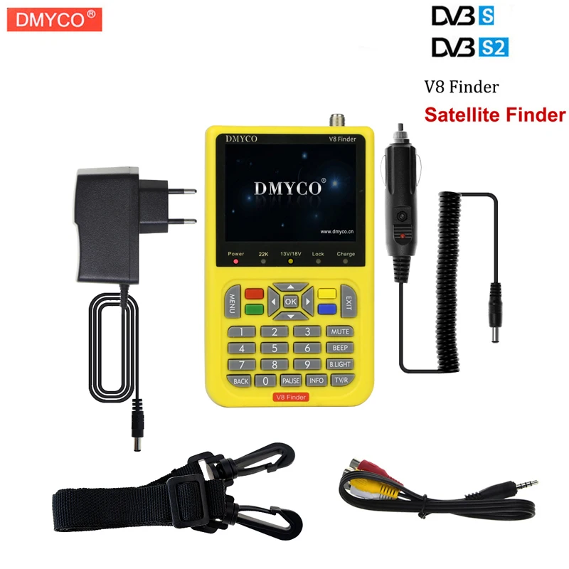 

[Genuine] DMYCO V8 Finder V-71 HD DVB-S2 High Definition Satellite Finder MPEG-4 DVB S2 Satellite Meter Satfinder Full 1080P HD