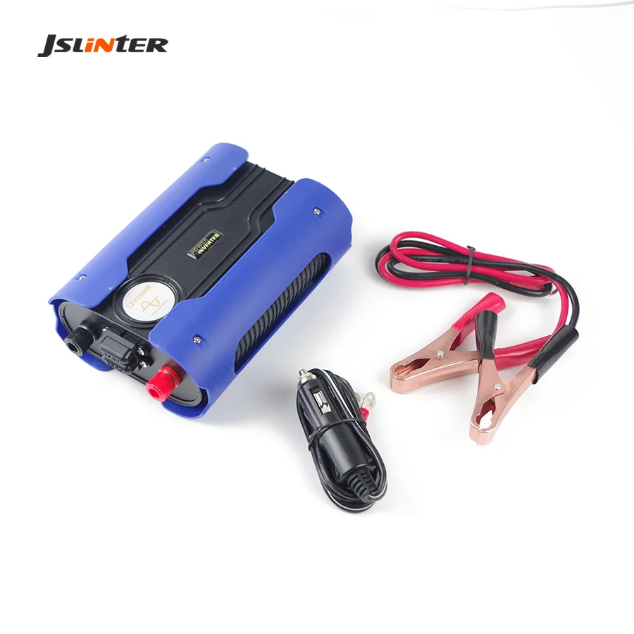 

JSLINTER Car Power Inverter Converter dc 12v to ac 220v Pure Sine Wave Inverter 500 W with 5v 2 USB output for Mobile phone