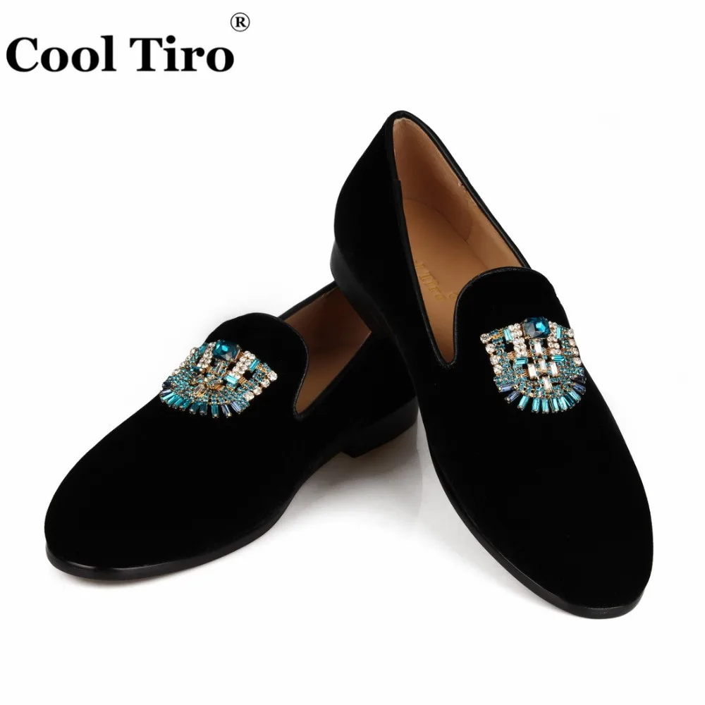 VELVET Loafers SLIPPERS with Crystal brooch (7)
