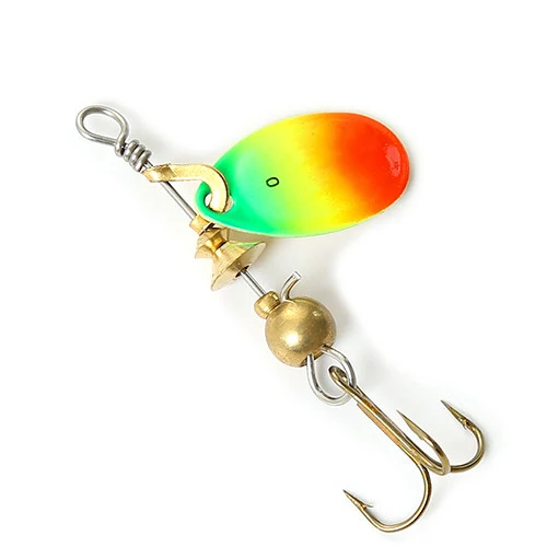 FISH KING Спиннер приманка 0#-5# ложка приманка "Щука" металлическая с тройными крючками 35647-BR художественная приманка для рыбалки - Цвет: as photo