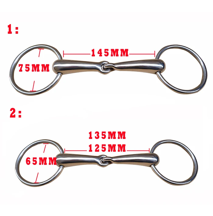 Кольцо из Нержавеющей Стали Трензель, полые членистые рот. Лошадь продукт(BT0519HO