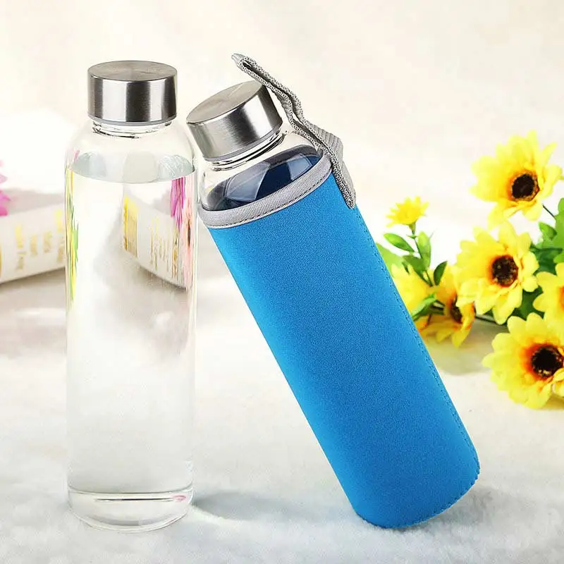 

YIBO Sport Glass Drink Bottle Outdoor Children Portable Large Capacity Leakproof Sports Cup Caliber Glass Direct Cup