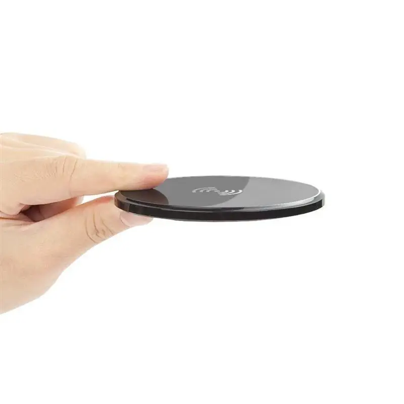 Ultra-Slim Wireless Charger Qi Wireless Charging Pad Kit for iOS Android Smart Phones All QI-Enabled Devices with Receiver Coil