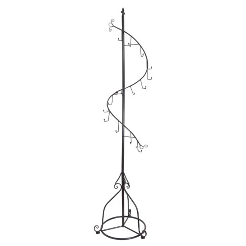 Elegant Black Metal 40 Hook Spiral Coat Hanger Bag Display Garment Inspiration Coat Rack Stands Elegant Black Metal 40 Hook Spiral Coat Hanger Bag Display Garment Inspiration Coat Rack Stands