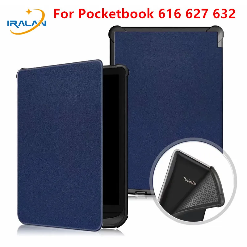 

Slim Magnetic case for Pocketbook 616 627 632 cover funda for PocketBook Touch Lux 4 Basic Lux 2 Touch HD 3 Shell+Free touch pen