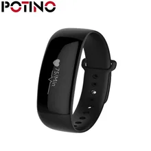 Potino M88 смарт-браслет сердечного ритма Приборы для измерения артериального давления Мониторы Фитнес Браслет Шагомер Спорт Фитнес трекер